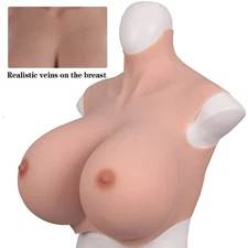Dokier Silicone Breast Forms Fake Huge Boobs Breastplate Crossdresser Drag Queen