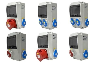 EWH-SHOP Stromverteiler Steckdosenverteiler Baustromverteiler Wandverteiler Stromkasten