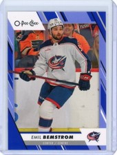 2023-24 O-Pee-Chee OPC Emil Bemstrom Blue Border - Columbus Blue Jackets