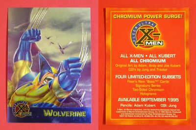 1995 Fleer Ultra X-Men Wolverine All Chromium Power Surge Rare