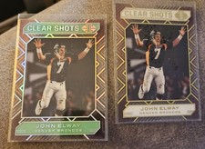 2020 Panini Illusions John Elway Clear Shots Emerald & Bronze - Denver Broncos 