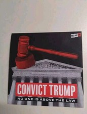 Donald Trump Anti Trump Convict Trump 2024 Move On Sticker RARE