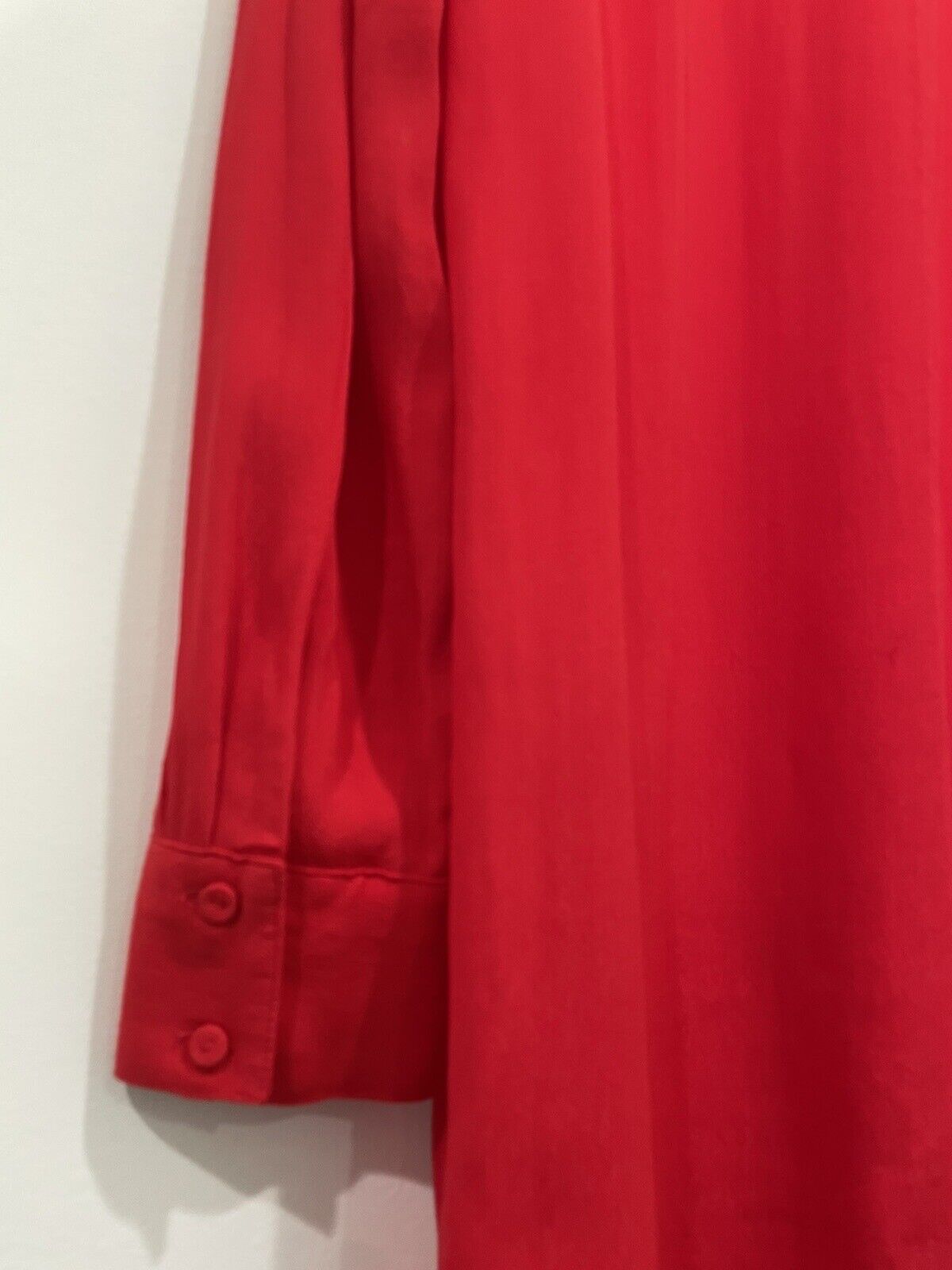 BCBGMaxazria EMMALISE M Dress Bright Red Crepe Cu… - image 6
