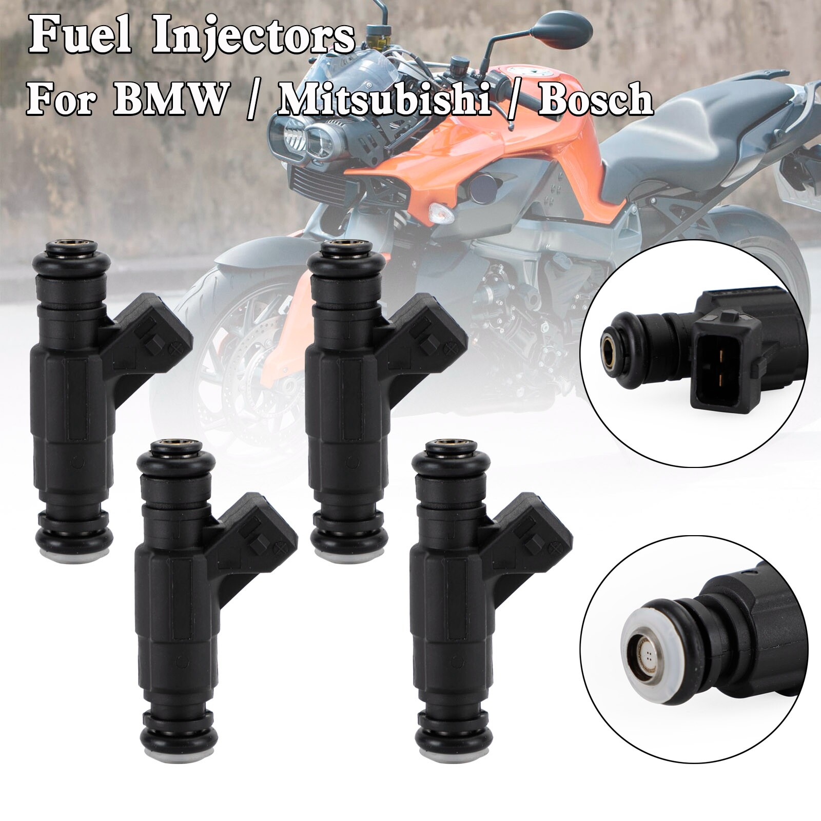 4PCS Fuel Injectors 0280155788 Compatible with BMW R1100 R1150 R1200 Motorcycles Mitsubishi A