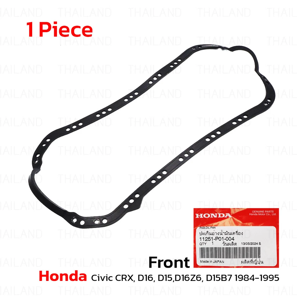Oil Pann Gasket Fits Honda Civic CRX D16 D15 D16Z6 D15B7 INTEGRA 1984 - 1995 Foto 3 de 4