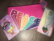 Claire s Mood Bff Best Friend Necklaces Cosm Bag Lipgloss Keychain Backpack Clip