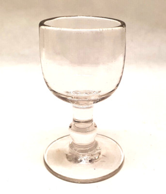 Vintage Glass Rinse Eye on Transparent Stand Medical Sciences
