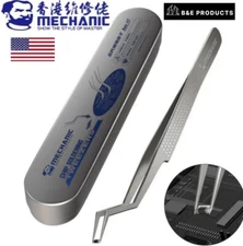 Stainless Steel Tweezers AAX-17, High Hardness IC Chip Micro Repair Plier Tool