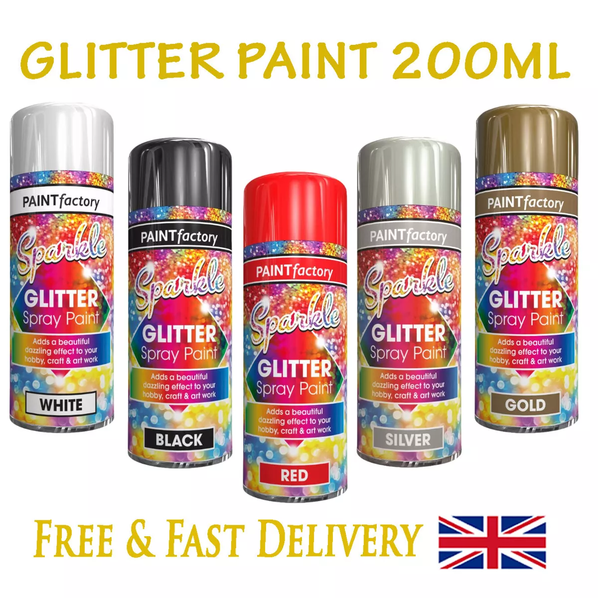 Clear glitter cheap spray paint