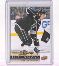 2018-19 Upper Deck Series 1 UD Canvas Young Guns C106 Austin Wagner LA Kings