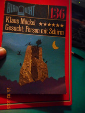 Blue light novel crime GDR No. 136/1972 wanted: person with screen/collection