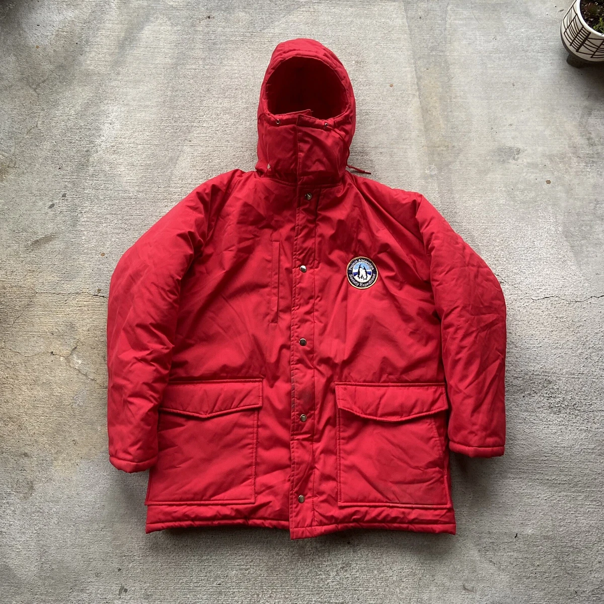 Vintage Society Expeditions Red Antarctica Jacket - Size L | eBay