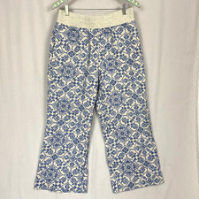 Soft Surroundings 100% Linen Pants Womens Med...