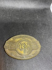 Billy Mills Running Strong Gray 10K Gold Medal Anniversary Indian Belt Buckle