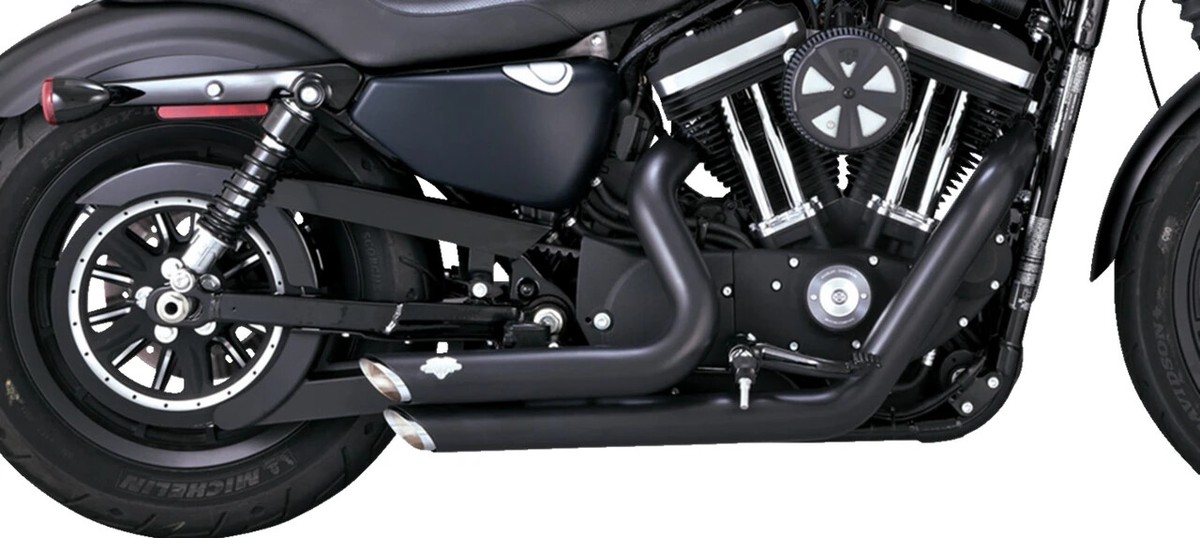 Vance & Hines 47329 Shortshots Staggered Exhaust Black