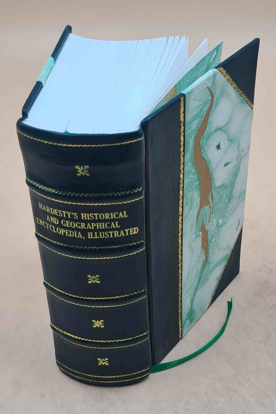 Hardestys Historical Geographical Encyclopedia Leather Bound Illustrated Edition