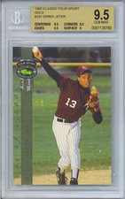 1992 CLASSIC FOUR SPORT DEREK JETER GOLD #2317 BGS GEM MINT 9.5 1 OF 9,500