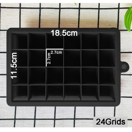 Cubo grande de silicona para hacer cubitos de hielo cubo grande bandeja cuadrada moldes bola de whisky cócteles - Imagen 15 de 16