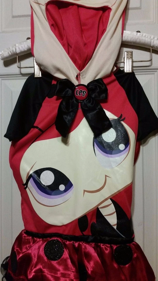 ADORABLE LITTLEST PETSHOP LADYBUG HALLOWEEN COSTUME GIRLS 4-6X - Image 3 of 4