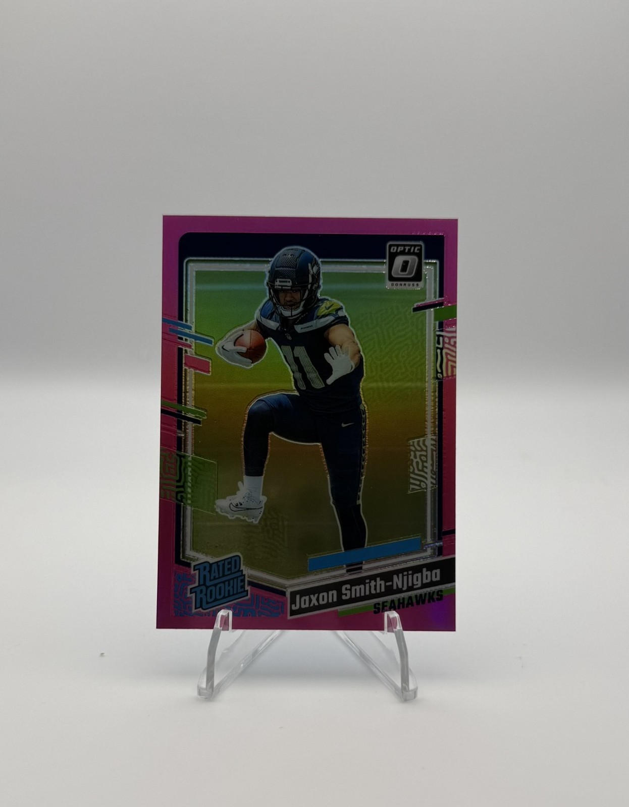 2023 Panini Donruss Optic - Rated Rookie Jaxon Smith-Njigba #293 Pink Prizm (RC)