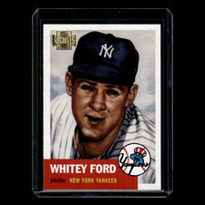 Whitey Ford #207 2001 Topps Archives New York Yankees Baseball Card MLB NM