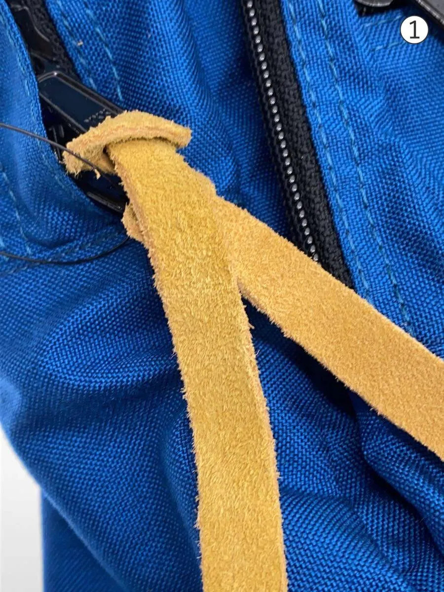 DATUM Backpack Nylon Blue Solid Color - image 7