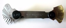 Thread Screw Pitch Gauge Measures Metric 60  and Whitworth 55  Threads - 52...