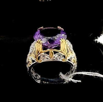 Michael Valitutti Gems En Vogue Sterlingsilber Ring lila Saphir Gr. 7