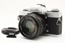 [Near MINT] Minolta XG-S Silver SLR Film Camera +New MC 50mm f/1.7 Lens From JP