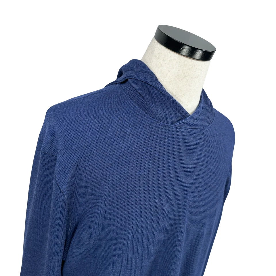 Sudadera con Capucha Lululemon Shift Stitch Para Hombre Grande Azul Tejido Waffle Manga Larga Atletismo Foto 2 de 4