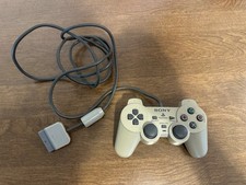 Sony Playstation 1 PS1 Dualshock Controller Gray (SCPH-1200) TESTED