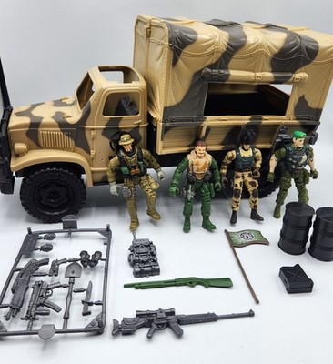 2008 True Heroes Chap Mei Soldier Force Troop Transporter Toys R Us 4 Figures ++