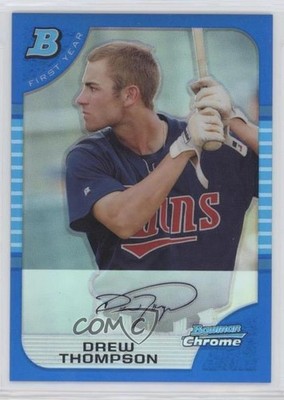 2005 Bowman Draft Chrome Blue Refractor /150 Drew Thompson #BDP97 Rookie RC 0q3