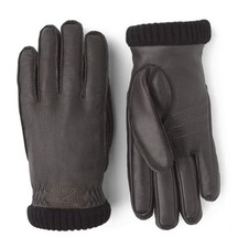 NEW - Official Hestra Deerskin Primaloft Rib Glove Dark brown