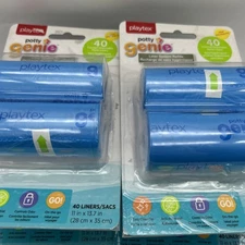 Playtex Potty Genie Disposable Liners - 16 Rolls Potty Training - 640 TOTAL BAGS