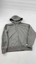 Kirkland Signature Hoodie Sweatshirt Mens Small Gray Full Zip Logo Unisex
