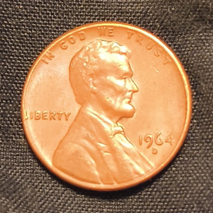 1964-D Denver Lincoln Memorial Small Cent (Penny) Uncertified