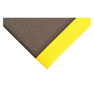 NOTRAX 415S0028BY Antifatigue Mat,Black,YllwBrdr,2ft.x8ft. 45WM12