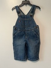 Levi's Denim Overalls Size 12M Baby Toddler Carpenter Jeans Pants Snap