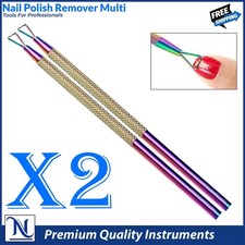 Herramienta profesional de manicura de uñas - removedor de acero inoxidable de grado salón