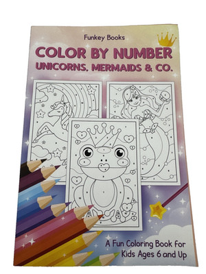 Color by Number - Unicorns, Mermaids ..., Books, Funkey