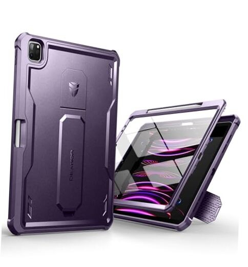 Durable Purple iPad Pro 12.9 Case for 2020-2022 Models (4th-6th Gen)-image