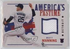 2022 Panini Chronicles America's Pastime Swatches Red Matt Manning #APS-MM 1b45