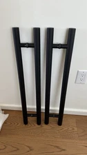 Brand New Matte Black Outdoor/Indoor Door And Gate Handles - 2 Sets