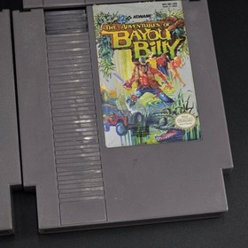 4 NES Cartridges Mickey Mousecapade Operation Wolf Silent Service Bayou Billy