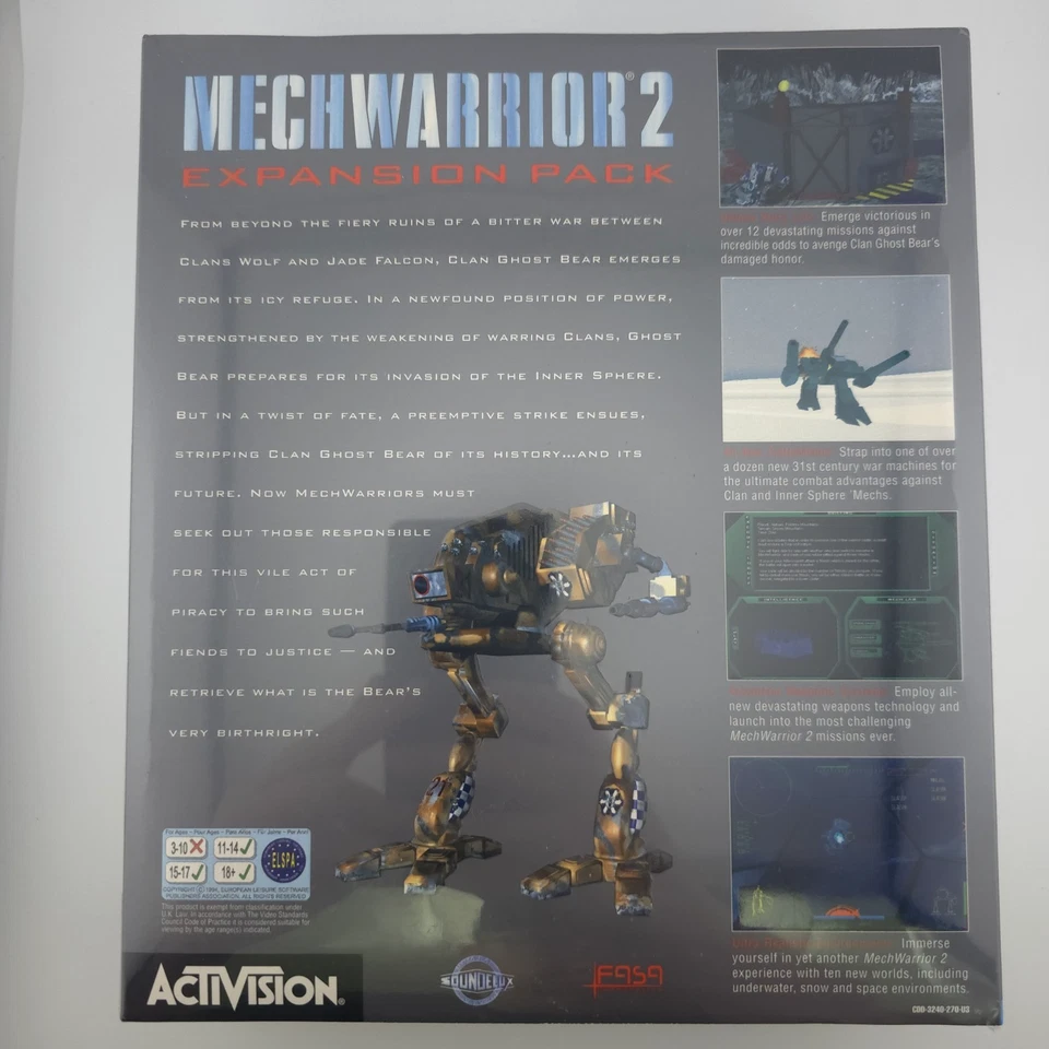 MechWarrior 2: Ghost Bear's Legacy, 1996, Big Box, New & Sealed - Image 3 of 4