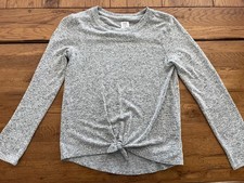 Gap Kids Girls Softspun Twist Front Sweater Gray Size XL 12