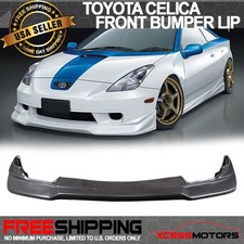 Fits 00-02 Toyota Celica Jdm Vip Style Pu Front Bumper Lip Spoiler Unpainted