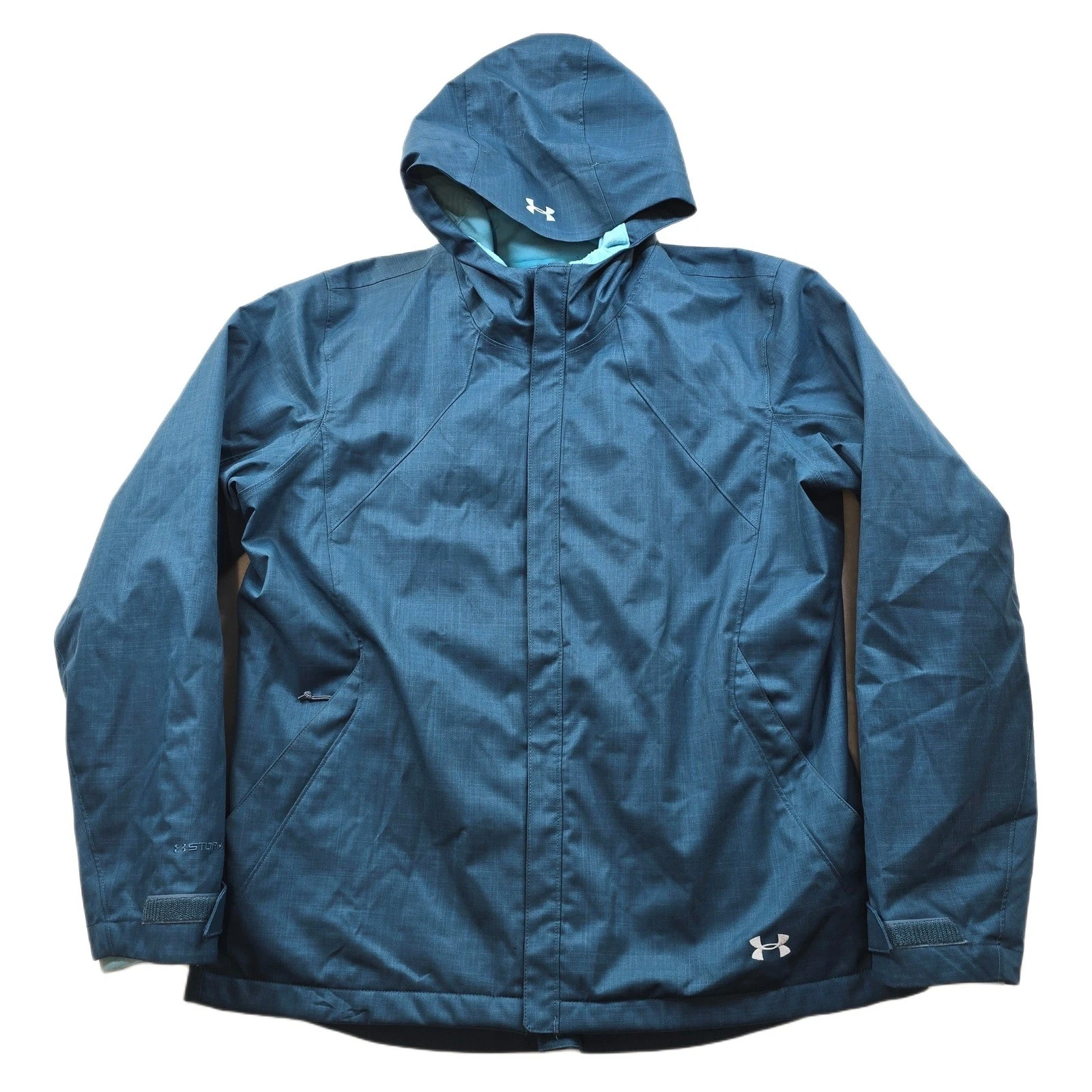 Under Armour 3-in-1 UA Storm Jacket Womens XL Blue ColdGear Infrared Hooded