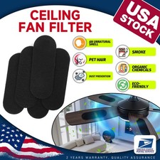 3MM Ceiling Fan Filters for Blades Activated Carbon Air Filter Air Purifier Pad